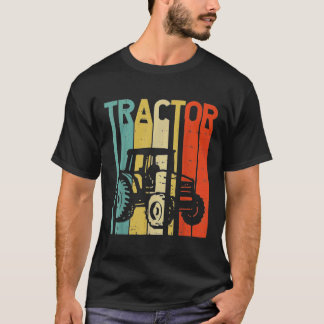 Camiseta Tractor Retro Granja Camión de cultivo de la vida