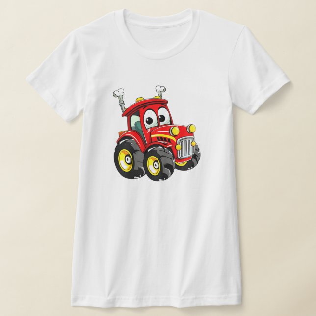 Camiseta Tractor rojo de Personalizado corto (Distribución)