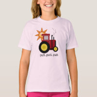 Tractor rojo del putt del putt