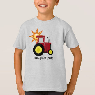 Camiseta Tractor rojo del putt del putt
