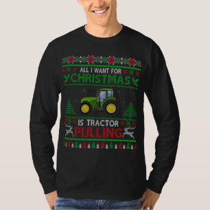 Camiseta Tractor sacando tractores de Navidades feos navide