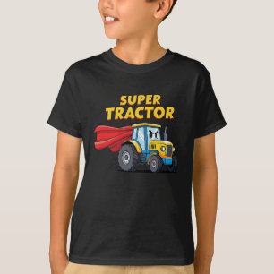Camiseta Tractor Superhéroe Divertido 