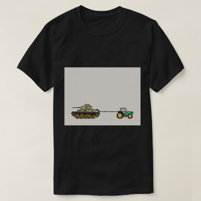 Camiseta Tractor tirando de un tanque, estoy con Ucrania. T (Diseño del anverso)