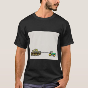 Camiseta Tractor tirando de un tanque, estoy con Ucrania. T