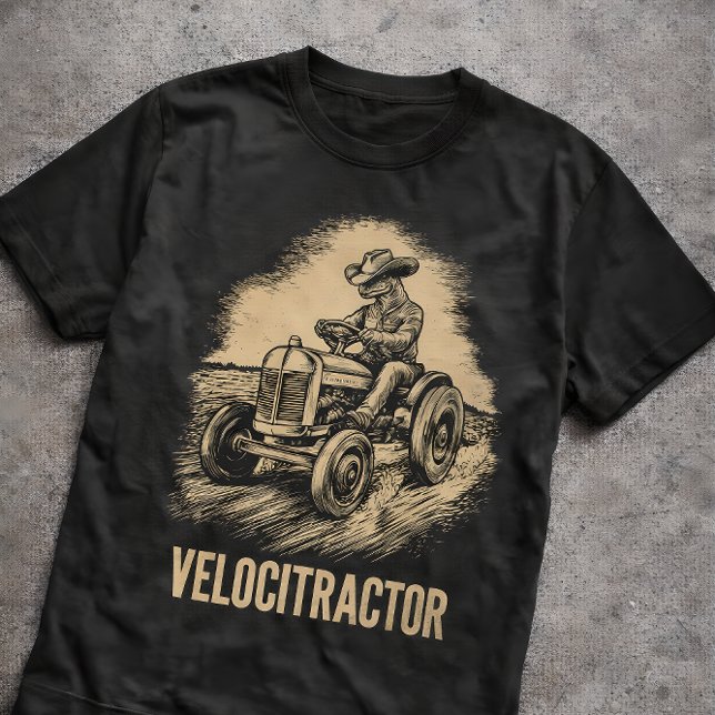 Camiseta Tractor Velocitractor Antiguo Divertido Retro (Subido por el creador)