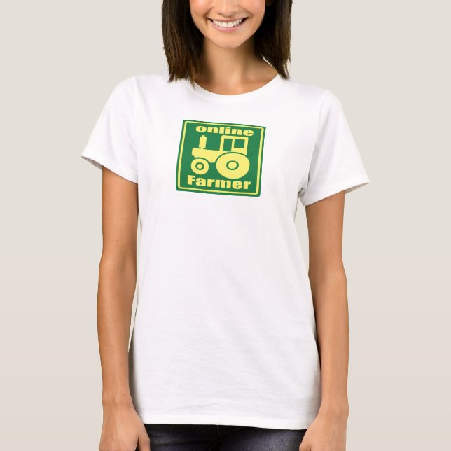 Camiseta tractor verde (Anverso)