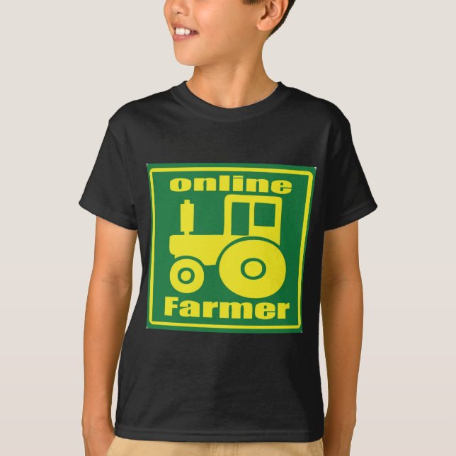 Camiseta tractor verde (Anverso)