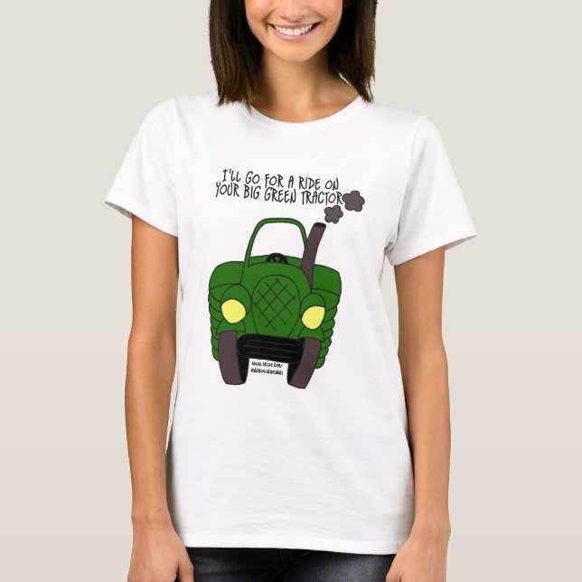 Camiseta Tractor verde grande (Anverso)