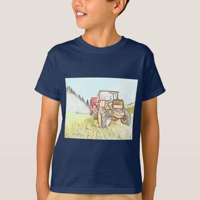 Camiseta  Tractor Vintage (Anverso)