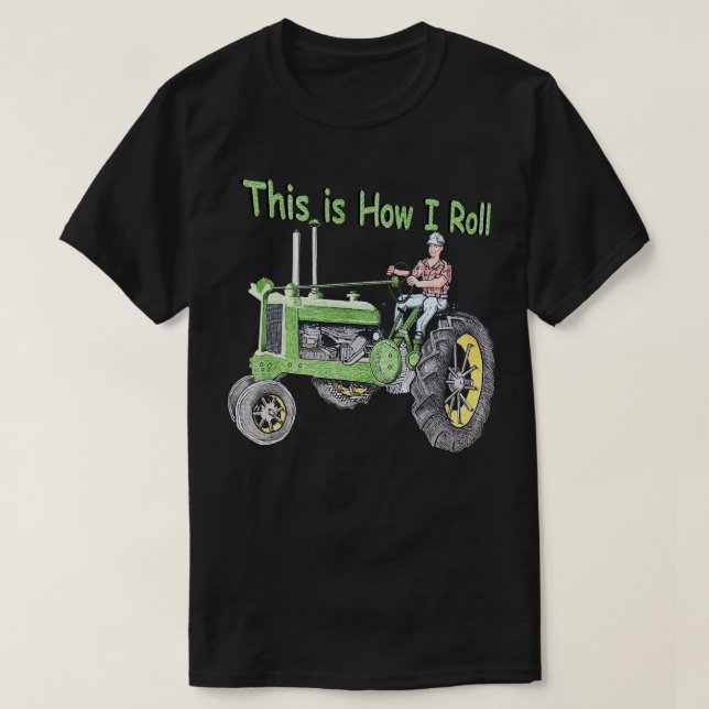 Camiseta Tractor Vintage (Diseño del anverso)