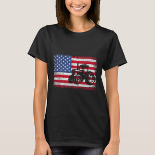Camiseta Tractores agrícolas bandera de EE. UU. Regalo patr