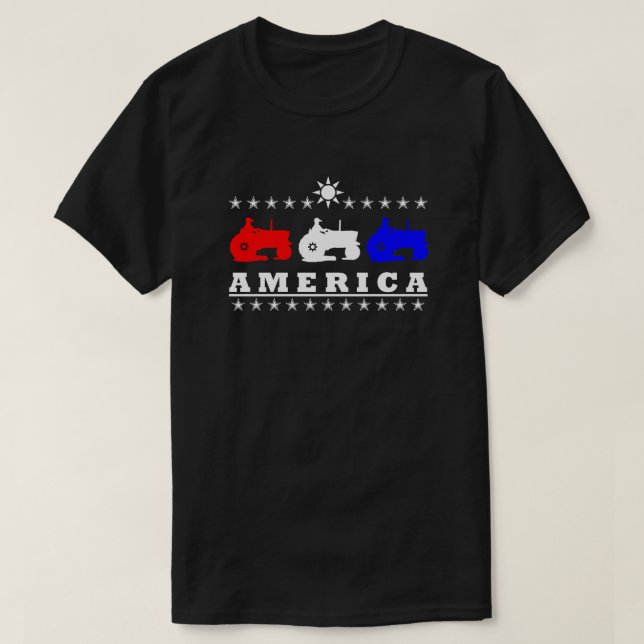 Camiseta Tractores agrícolas de Estados Unidos (Diseño del anverso)