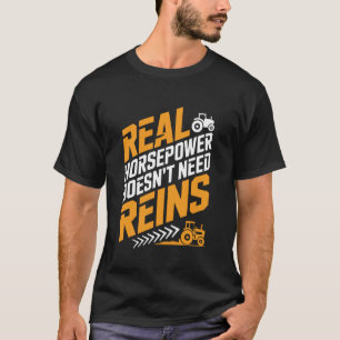 Camiseta Tractores agrícolas de granja, caballos de fuerza 