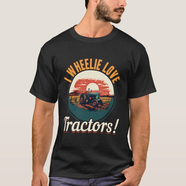 Camiseta Tractores Agricultores - Yo amo Tractores (Anverso)