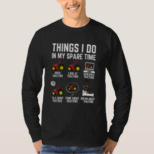Camiseta Tractores Cosas que hago en mi tiempo libre Tracto