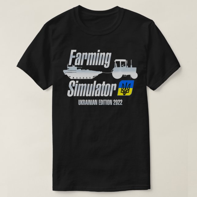 Camiseta Tractores Farming Simulator Ucrania Edition 2022  (Diseño del anverso)