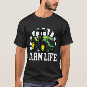 Camiseta Tractores Granja de vida Granjas de animales de gr