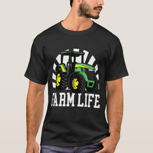 Camiseta Tractores Granja de vida Granjas de animales de gr (Anverso)