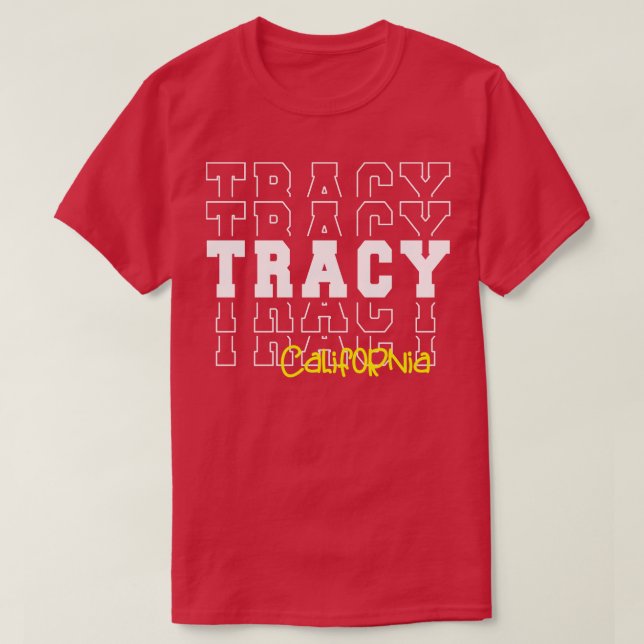 Camiseta Tracy City California Tracy CA (Diseño del anverso)