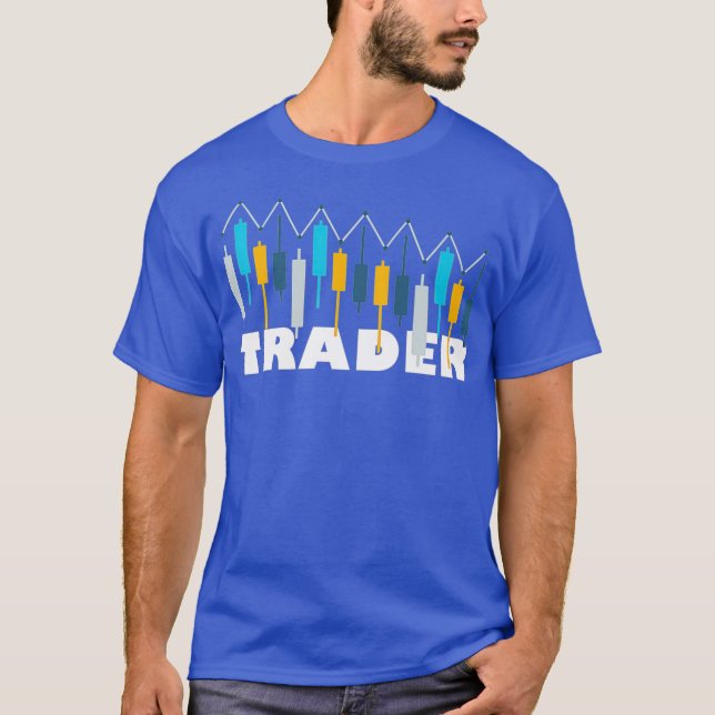 Camiseta Trader Forex Candlestick Gráficas Premium (Anverso)