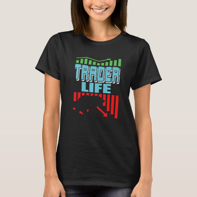 Camiseta Trader Life Awesome Retro Bear Cycle Present (Anverso)