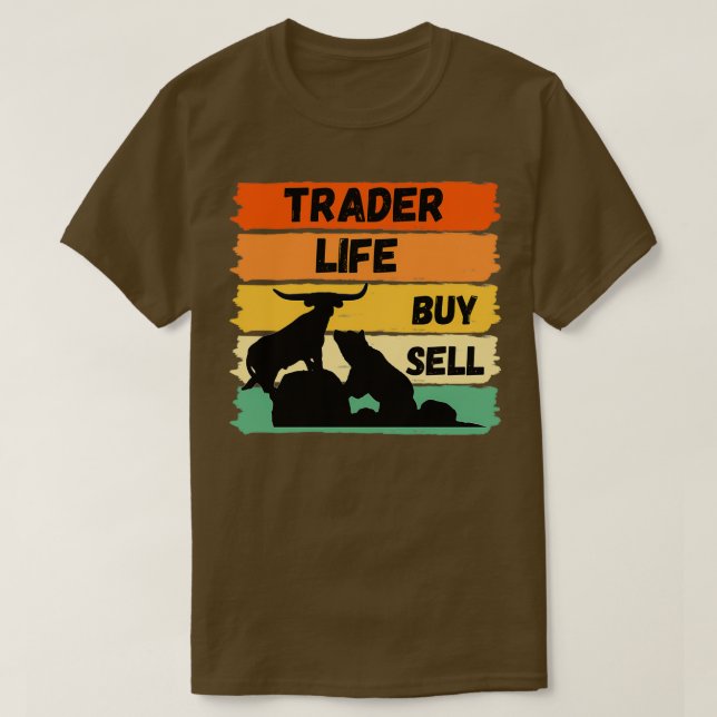 Camiseta Trader Life Bull and Bear of the Stock Market (Diseño del anverso)