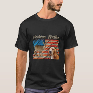 Camiseta Tradición Americana Caza de Cazadores de Perros