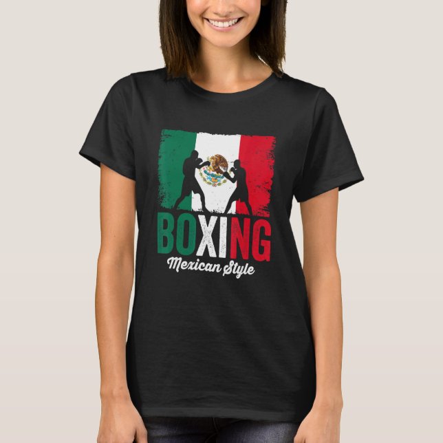 Camiseta Tradición mexicana de boxeo en México (Anverso)