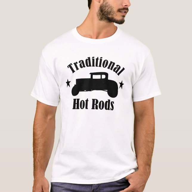 Camiseta Tradicional Hot Rods Modelo A Coupe (Anverso)