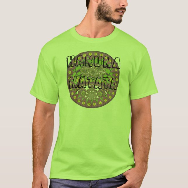 Camiseta Tradicional kaleidoscopio africano púrpura y amari (Anverso)