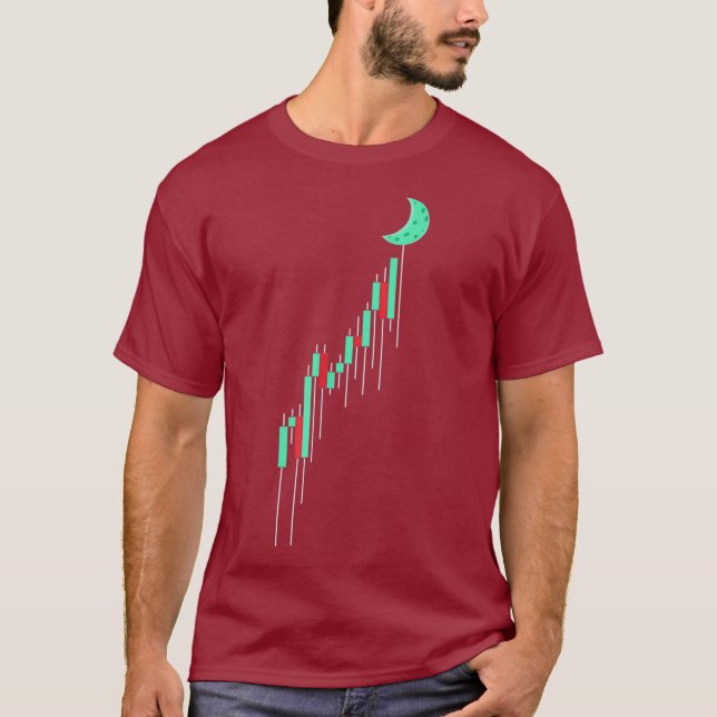 Camiseta Trading Hodl Crypto Stock Chart To The Moon (Anverso)