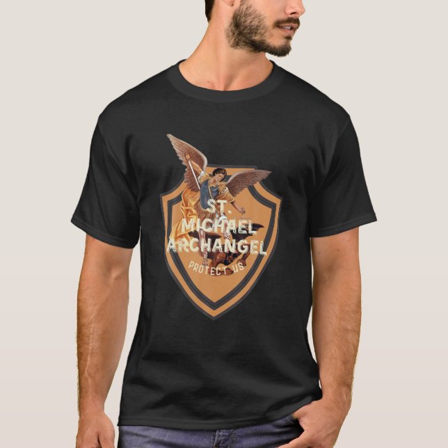 Camiseta Tradit católico De La Oración De San Miguel Arcáng (Anverso)