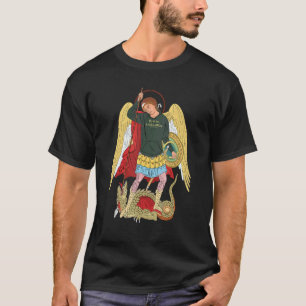 Camiseta Tradit católico De La Oración De San Miguel Arcáng