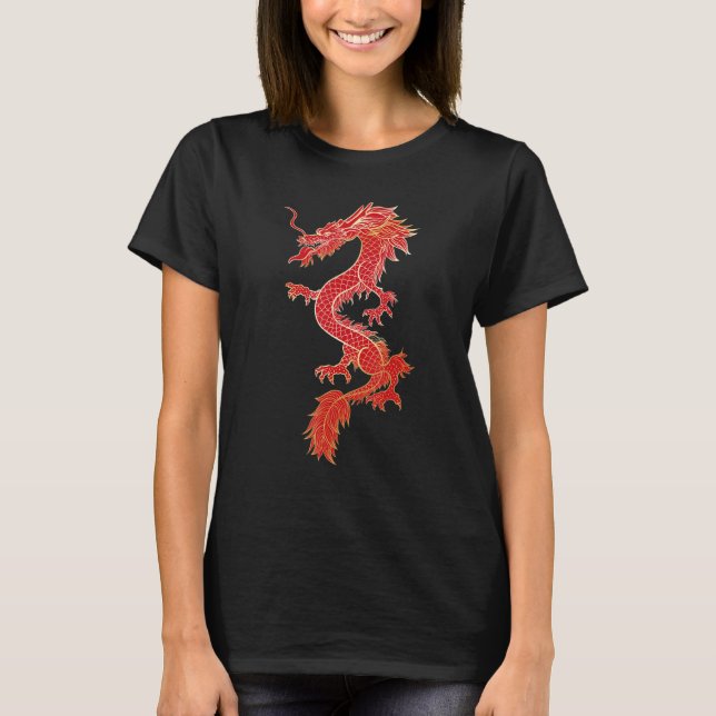 Camiseta Traditional Chinese Dragon Symbol Of Power and Str (Anverso)