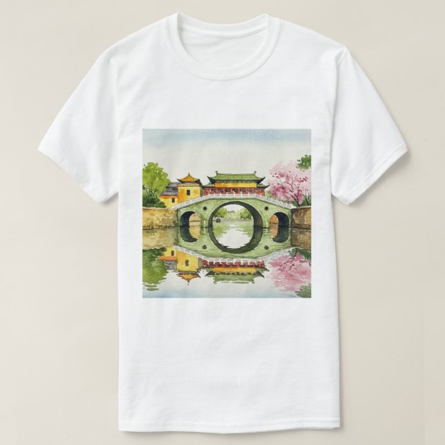 Camiseta Traditional Chinese landscape (Diseño del anverso)