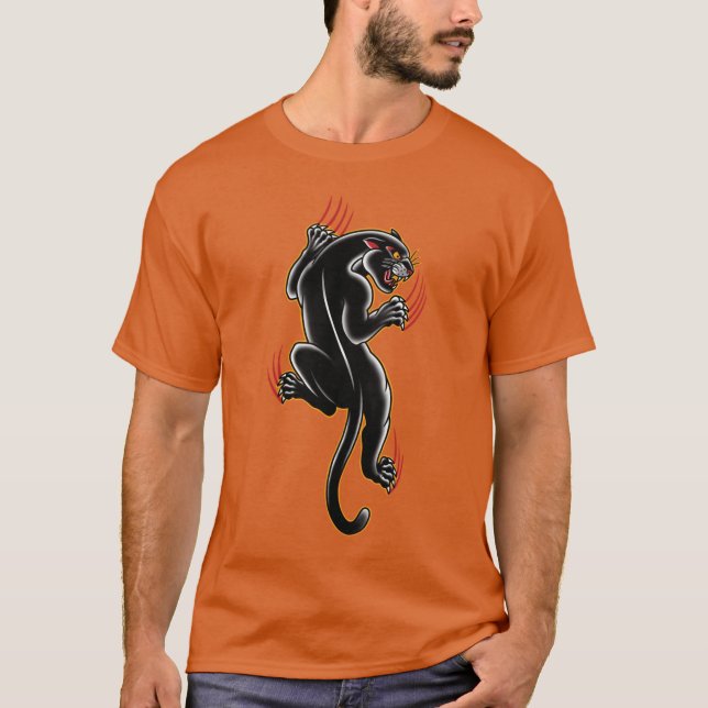 Camiseta Traditionalattoo Panther illustration boy vintage  (Anverso)