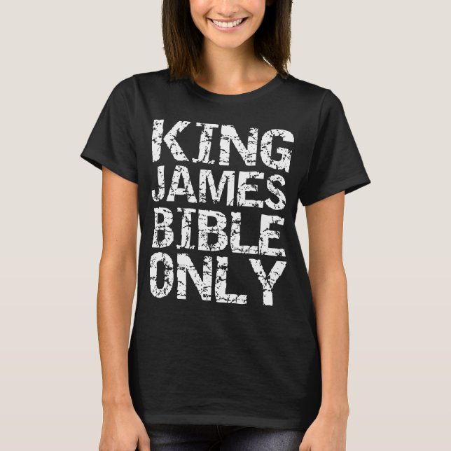 Camiseta Traducción cristiana conservadora Rey James Bibl (Anverso)