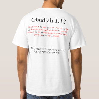 Camiseta Traducción de código abierto Obadiah 1:12