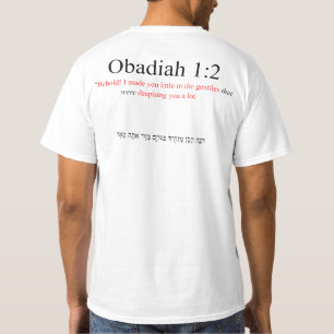 Camiseta Traducción de código abierto Obadiah 1:2