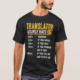 Camiseta Traducción de intérprete ASL por hora de traductor