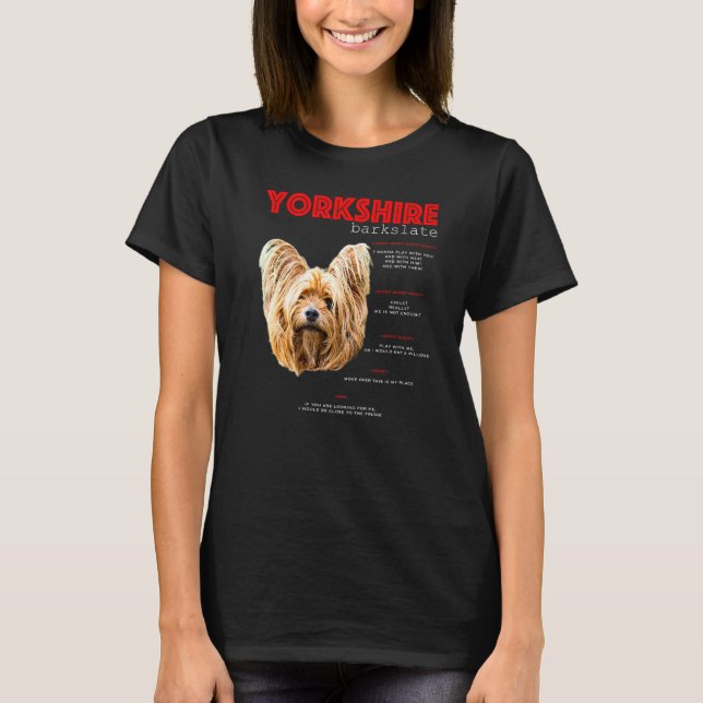 Camiseta Traducción Terrier de Yorkshire (Anverso)