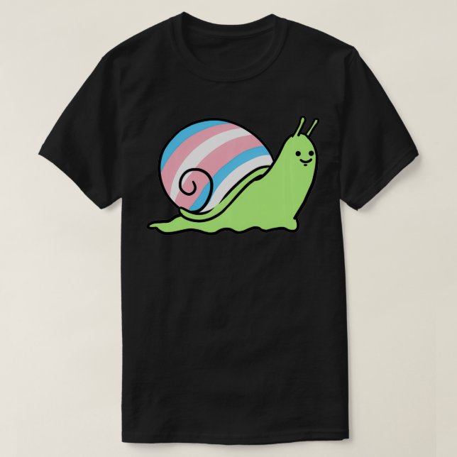 Camiseta Traducción transgénero de caracol del orgullo tran (Diseño del anverso)