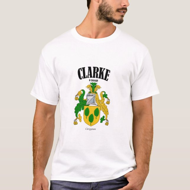 Camiseta Traducción y significado de CLARKE Escudo (Anverso)