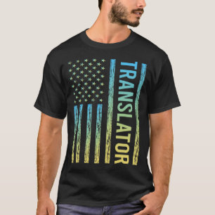 Camiseta Traductor amarillo azul