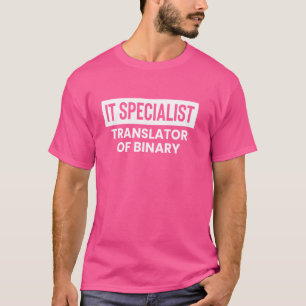 Camiseta Traductor especializado de TI de soporte técnico b