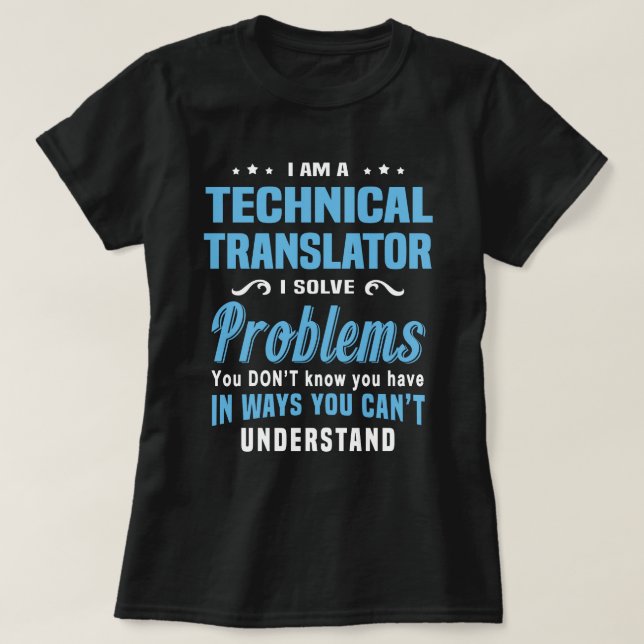 Camiseta Traductor técnico (Diseño del anverso)