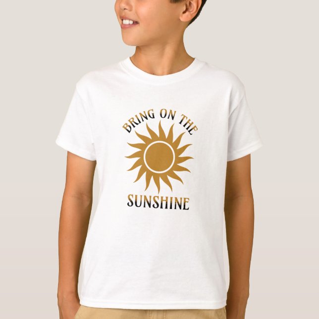 Camiseta Trae el Sol Dorado (Anverso)