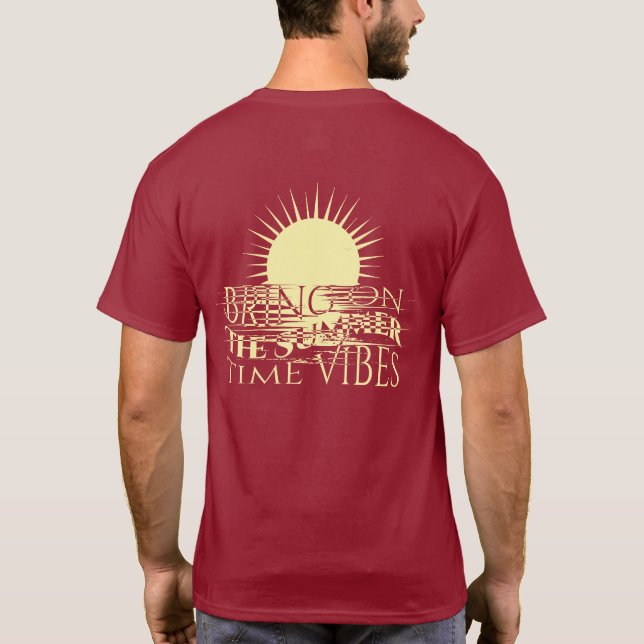 Camiseta Trae las vibras del verano  (Reverso)