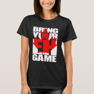 Camiseta TRAE TU JUEGO EH Cana de Hockey Orgullo con Bander