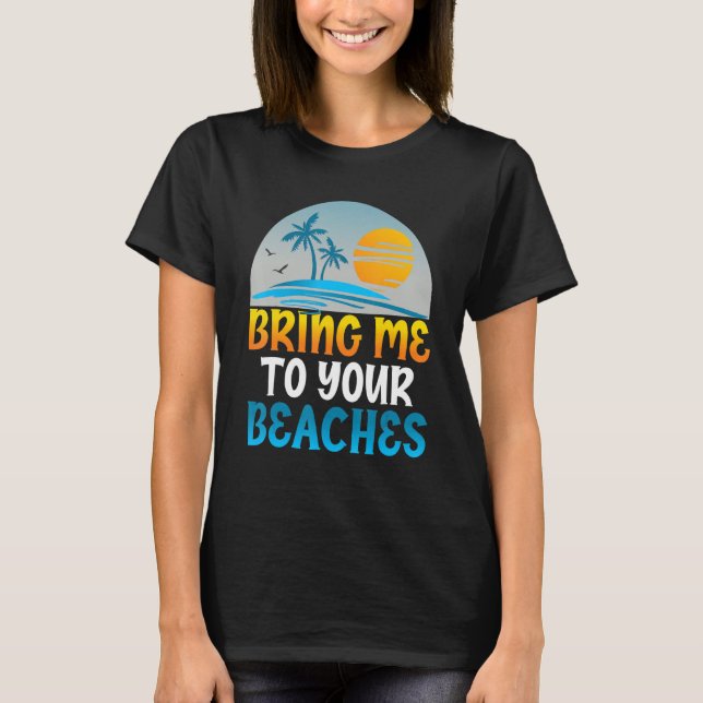 Camiseta Tráeme A Sus Playas Wake Surfer (Anverso)